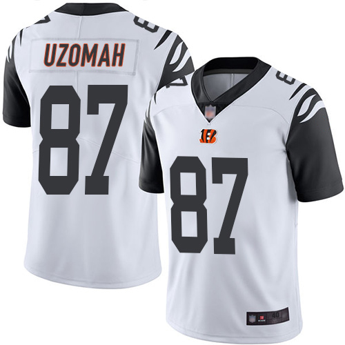 Cincinnati Bengals Limited White Men C J Uzomah Jersey NFL Footballl 87 Rush Vapor Untouchable